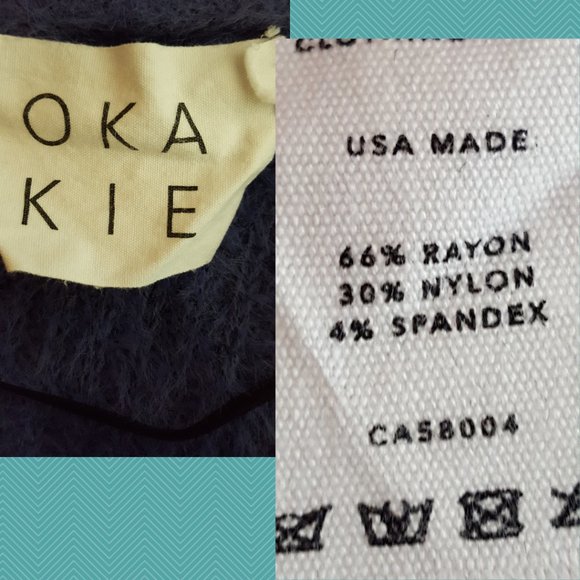 Okakie Purple Fuzzy Knit Button Front Cardigan - Picture 3 of 3